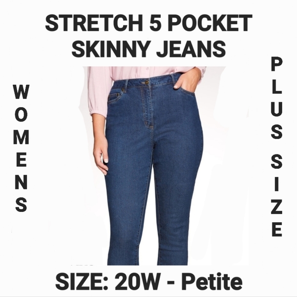 Woman Within Denim - STRETCH 5 PKT SKINNY JEAN